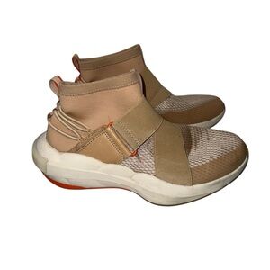 Sorel Women's Size 10.5 Explorer Defy Mid Shoes Sneakers Pull On Tan